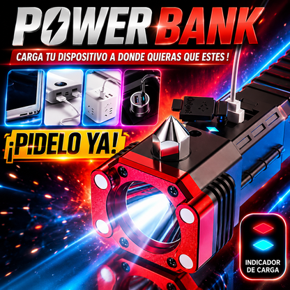 Linterna Martillo 6 En 1 + Regalo Lentes de Visión HD